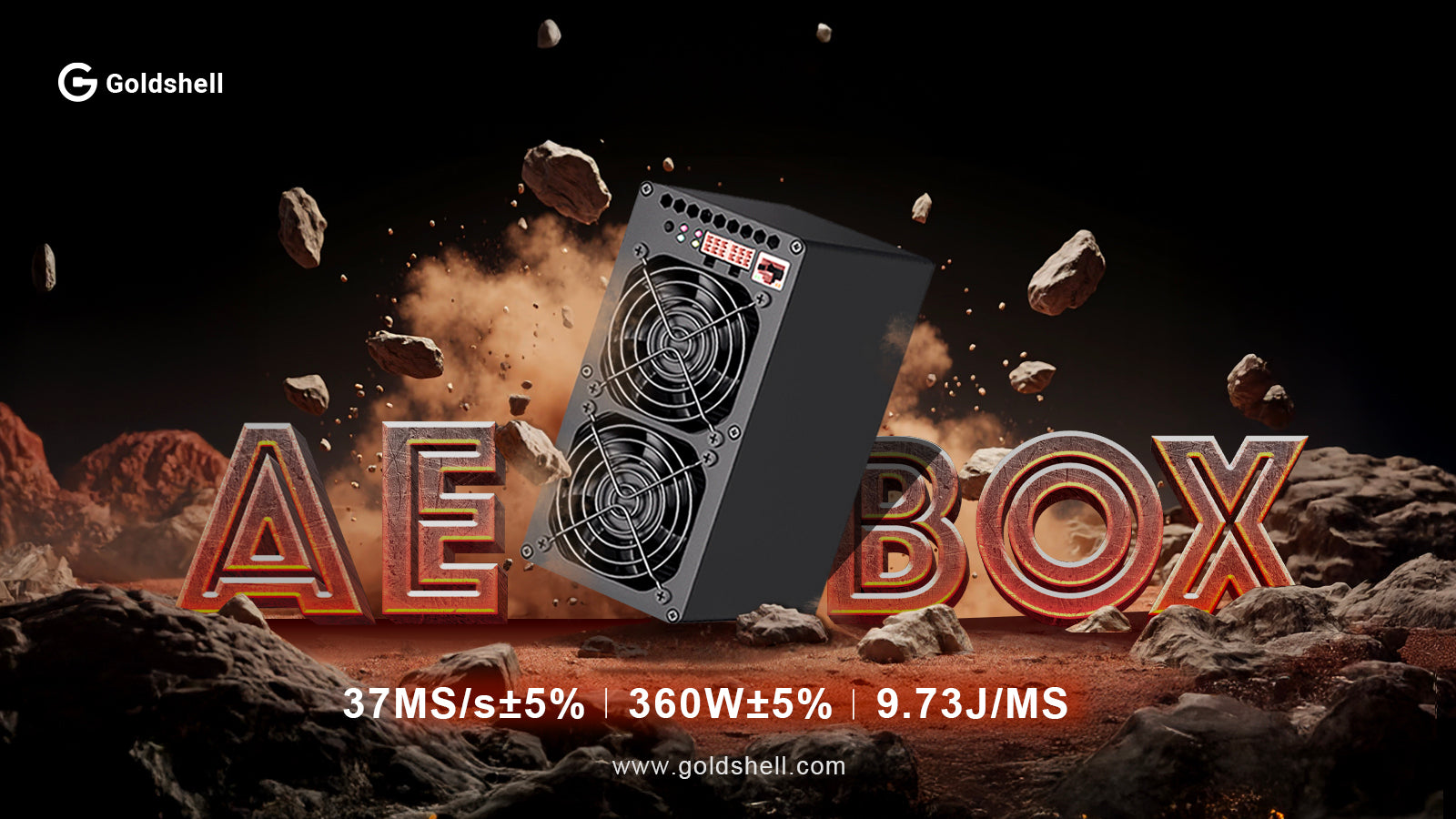 【New】Goldshell AE BOX ALEO Miner 37Mh/s 360W