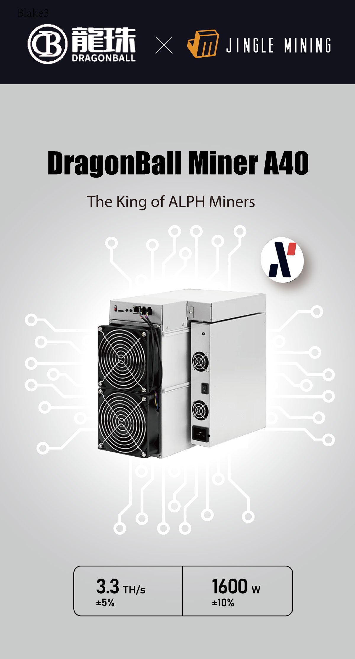 Dragonball Miner A40 (ALPH: 3.3T)